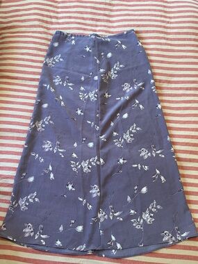 Women’s Floral A-Line Skirt in Lavender